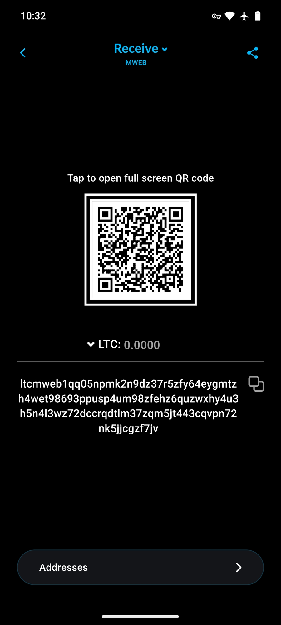 Receive Screen